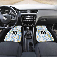 Custom Argentina Football Car Mats Vamos La Albiceleste Camouflage Style - Wonder Print Shop