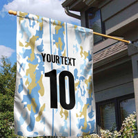 Custom Argentina Football Garden Flag Vamos La Albiceleste Camouflage Style - Wonder Print Shop