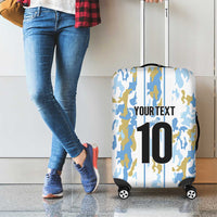 Custom Argentina Football Luggage Cover Vamos La Albiceleste Camouflage Style - Wonder Print Shop