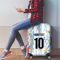 Custom Argentina Football Luggage Cover Vamos La Albiceleste Camouflage Style - Wonder Print Shop