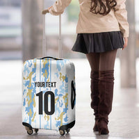 Custom Argentina Football Luggage Cover Vamos La Albiceleste Camouflage Style - Wonder Print Shop