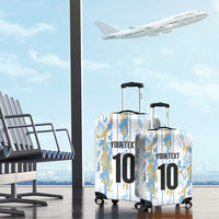 Custom Argentina Football Luggage Cover Vamos La Albiceleste Camouflage Style - Wonder Print Shop