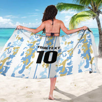 Custom Argentina Football Sarong Vamos La Albiceleste Camouflage Style - Wonder Print Shop