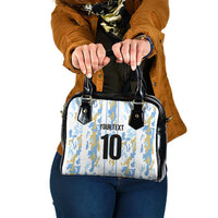 Custom Argentina Football Shoulder Handbag Vamos La Albiceleste Camouflage Style