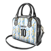 Custom Argentina Football Shoulder Handbag Vamos La Albiceleste Camouflage Style
