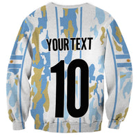 Custom Argentina Football Sweatshirt Vamos La Albiceleste Camouflage Style - Wonder Print Shop