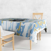 Custom Argentina Football Tablecloth Vamos La Albiceleste Camouflage Style - Wonder Print Shop