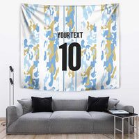 Custom Argentina Football Tapestry Vamos La Albiceleste Camouflage Style - Wonder Print Shop