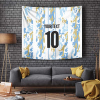 Custom Argentina Football Tapestry Vamos La Albiceleste Camouflage Style - Wonder Print Shop