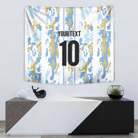 Custom Argentina Football Tapestry Vamos La Albiceleste Camouflage Style - Wonder Print Shop