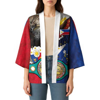 Custom Philippines World Champion Boxing Kimono Eagle-Grunge Design - Wonder Print Shop