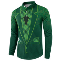 Custom Ireland Rugby Traditional Suit Costume Button Sweatshirt Shamrock Sporty Style - Wonder Print Shop
