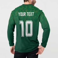 Custom Ireland Rugby Traditional Suit Costume Button Sweatshirt Shamrock Sporty Style - Wonder Print Shop