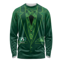 Custom Ireland Rugby Traditional Suit Costume Long Sleeve Shirt Shamrock Sporty Style - Wonder Print Shop