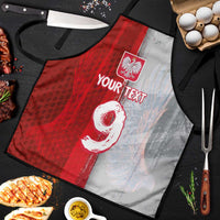 Custom Polish Football Apron Eagle Wings Grunge Sporty Half Style - Wonder Print Shop