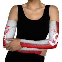 Custom Polish Football Arm Sleeves Eagle Wings Grunge Sporty Half Style - Wonder Print Shop