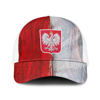Polish Football Baseball Net Cap Eagle Wings Grunge Sporty Half Style - Wonder Print Shop