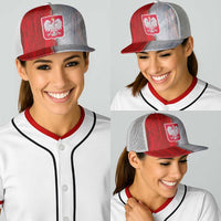 Polish Football Baseball Net Cap Eagle Wings Grunge Sporty Half Style - Wonder Print Shop