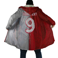 Custom Polish Football Cloak Eagle Wings Grunge Sporty Half Style - Wonder Print Shop