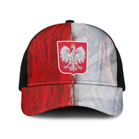 Polish Football Mesh Trucker Cap Eagle Wings Grunge Sporty Half Style - Wonder Print Shop
