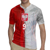 Custom Polish Football Rugby Jersey Eagle Wings Grunge Sporty Half Style - Wonder Print Shop