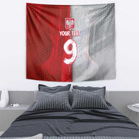 Custom Polish Football Tapestry Eagle Wings Grunge Sporty Half Style - Wonder Print Shop