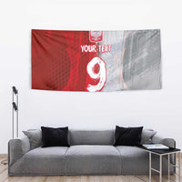 Custom Polish Football Tapestry Eagle Wings Grunge Sporty Half Style - Wonder Print Shop
