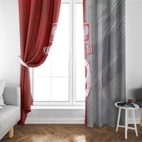 Custom Polish Football Window Curtain Eagle Wings Grunge Sporty Half Style - Wonder Print Shop