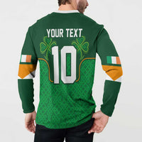 Custom Ireland Football Button Sweatshirt The Boys in Green-Go Champions