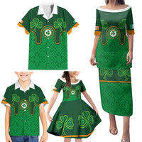 Custom Ireland Football Family Matching Puletasi and Hawaiian Shirt The Boys in Green-Go Champions