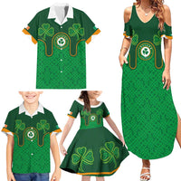 Custom Ireland Football Family Matching Summer Maxi Dress and Hawaiian Shirt The Boys in Green-Go Champions