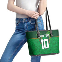 Custom Ireland Football Leather Tote Bag The Boys in Green-Go Champions