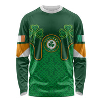Custom Ireland Football Long Sleeve Shirt The Boys in Green-Go Champions