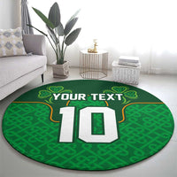 Custom Ireland Football Round Carpet The Boys in Green-Go Champions