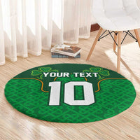 Custom Ireland Football Round Carpet The Boys in Green-Go Champions