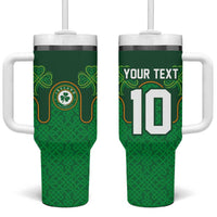 Custom Ireland Football Tumbler With Handle The Boys in Green-Go Champions