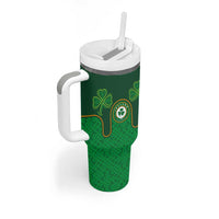 Custom Ireland Football Tumbler With Handle The Boys in Green-Go Champions