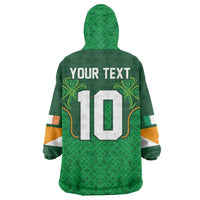 Custom Ireland Football Wearable Blanket Hoodie The Boys in Green-Go Champions