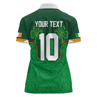 Custom Ireland Football Women Polo Shirt The Boys in Green-Go Champions