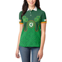 Custom Ireland Football Women Polo Shirt The Boys in Green-Go Champions