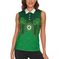 Custom Ireland Football Women Sleeveless Polo Shirt The Boys in Green-Go Champions