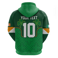 Custom Ireland Football Zip Hoodie The Boys in Green-Go Champions
