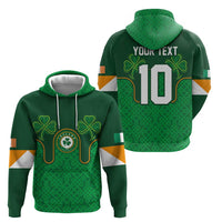 Custom Ireland Football Zip Hoodie The Boys in Green-Go Champions