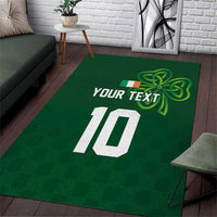 Custom Ireland Rugby-Celtic Shamrocks Area Rug
