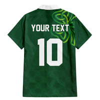 Custom Ireland Rugby-Celtic Shamrocks Family Matching Mermaid Dress and Hawaiian Shirt