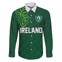 Custom Ireland Rugby-Celtic Shamrocks Family Matching Summer Maxi Dress and Hawaiian Shirt