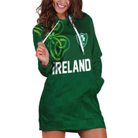 Custom Ireland Rugby-Celtic Shamrocks Hoodie Dress