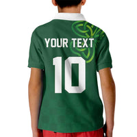 Custom Ireland Rugby-Celtic Shamrocks Kid Polo Shirt