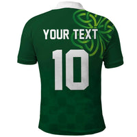 Custom Ireland Rugby-Celtic Shamrocks Polo Shirt