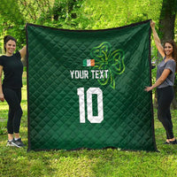 Custom Ireland Rugby-Celtic Shamrocks Quilt